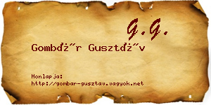 Gombár Gusztáv névjegykártya
