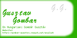gusztav gombar business card